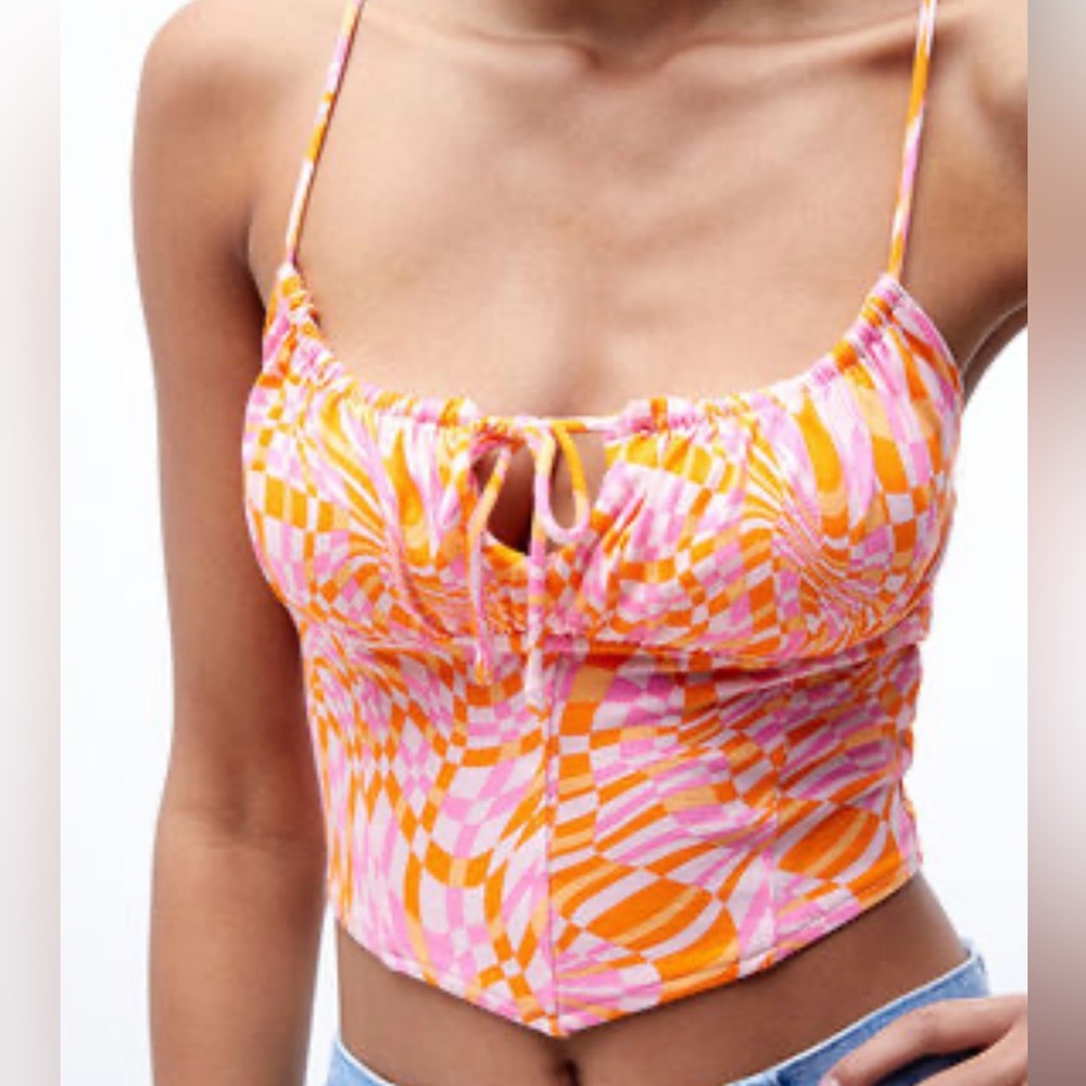 PacSun Pink and Orange Top
